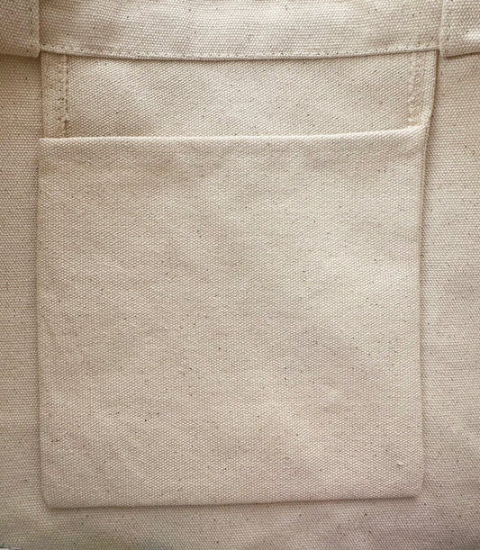 Canvas plain tote bag