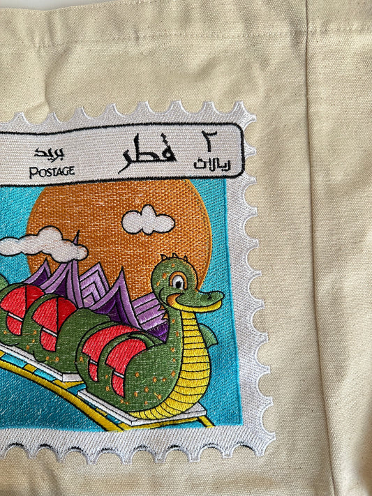 Sanaa embroidery tote bag