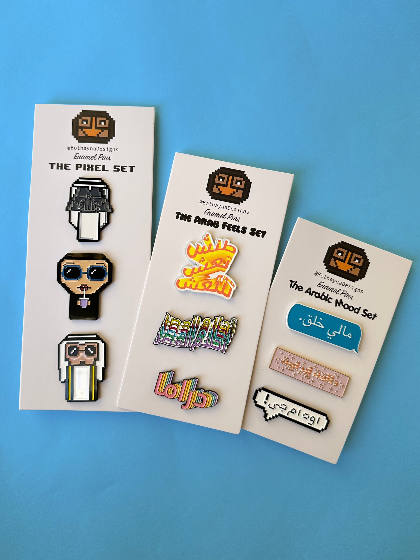 The Arab Feels pin set