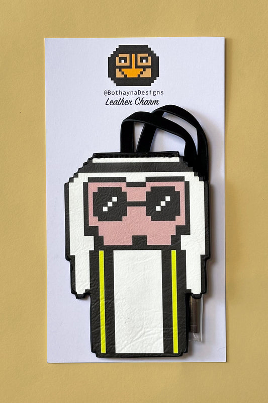 Pixel Groom Leather Charm