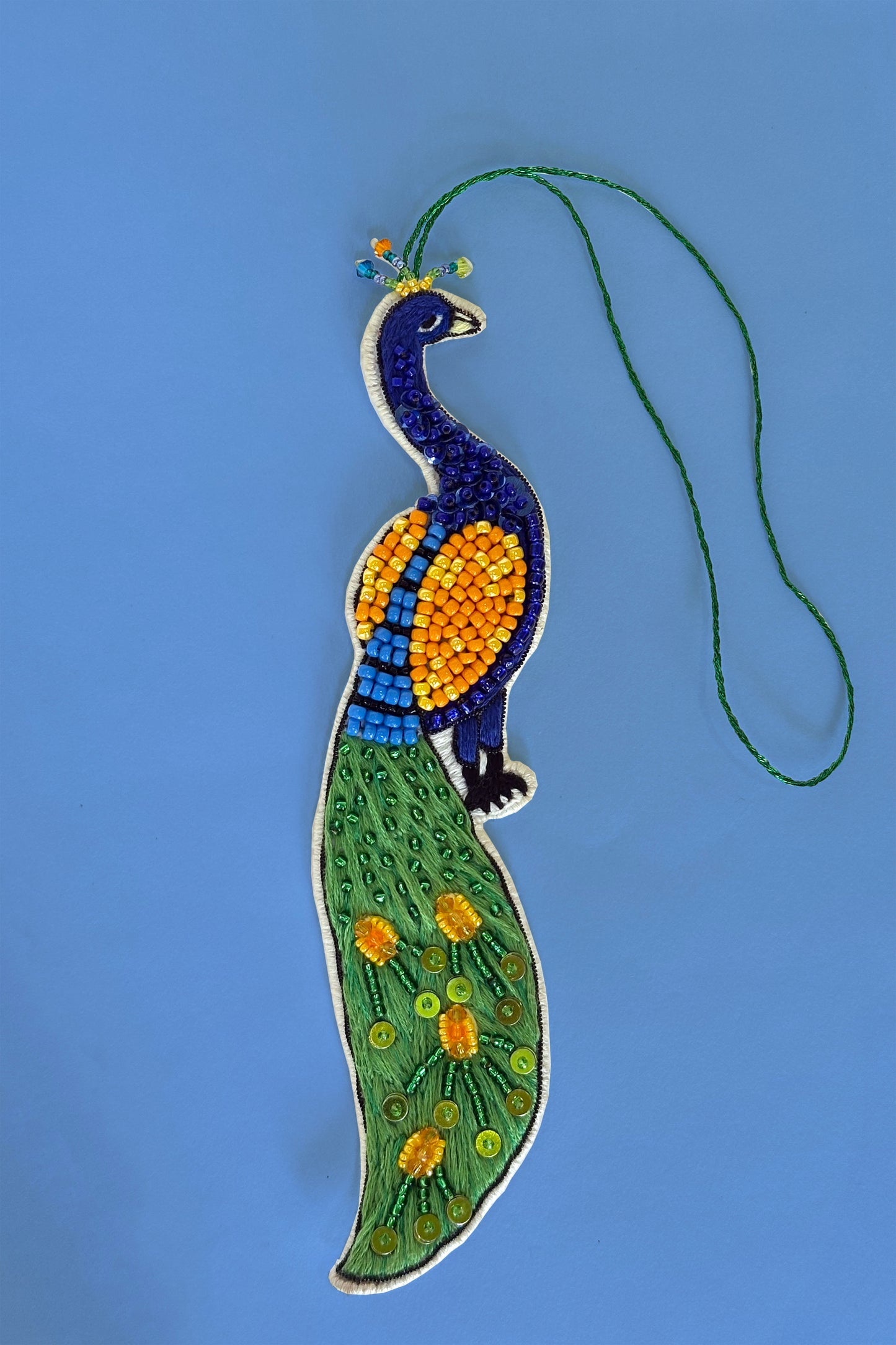 Peacock Beaded Charm