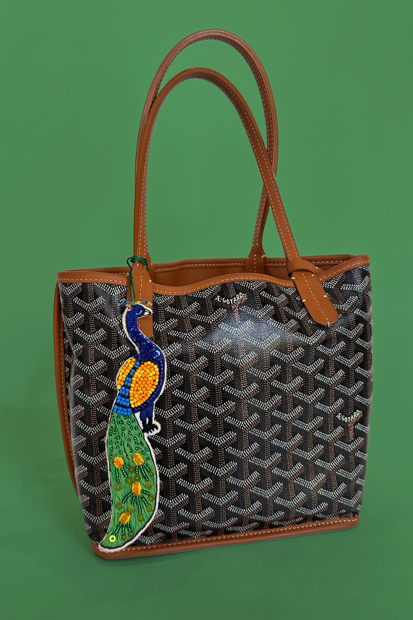 Peacock Beaded Charm