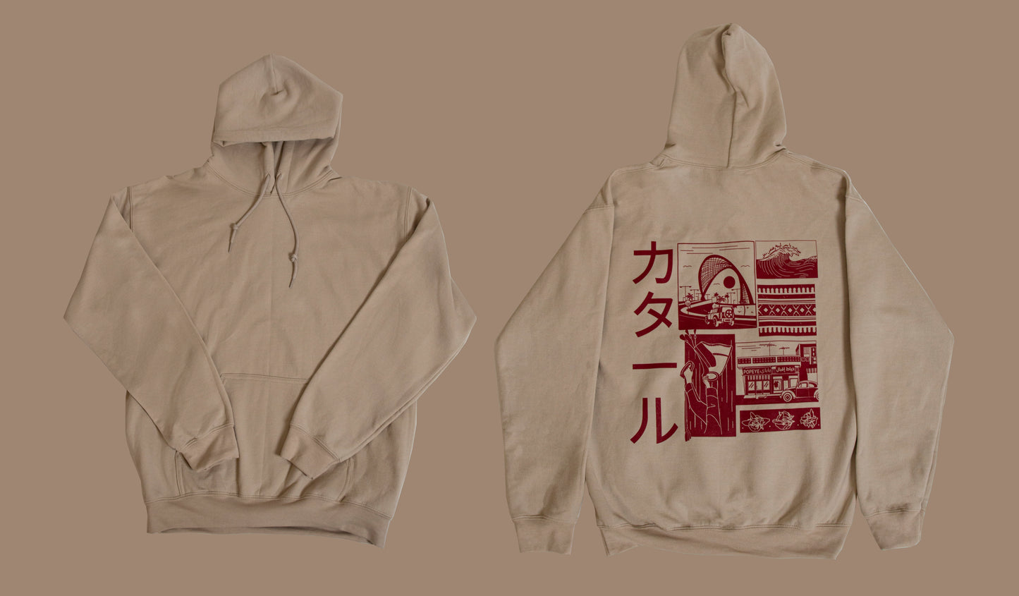 Katāru Pullover Hoodie - Sand
