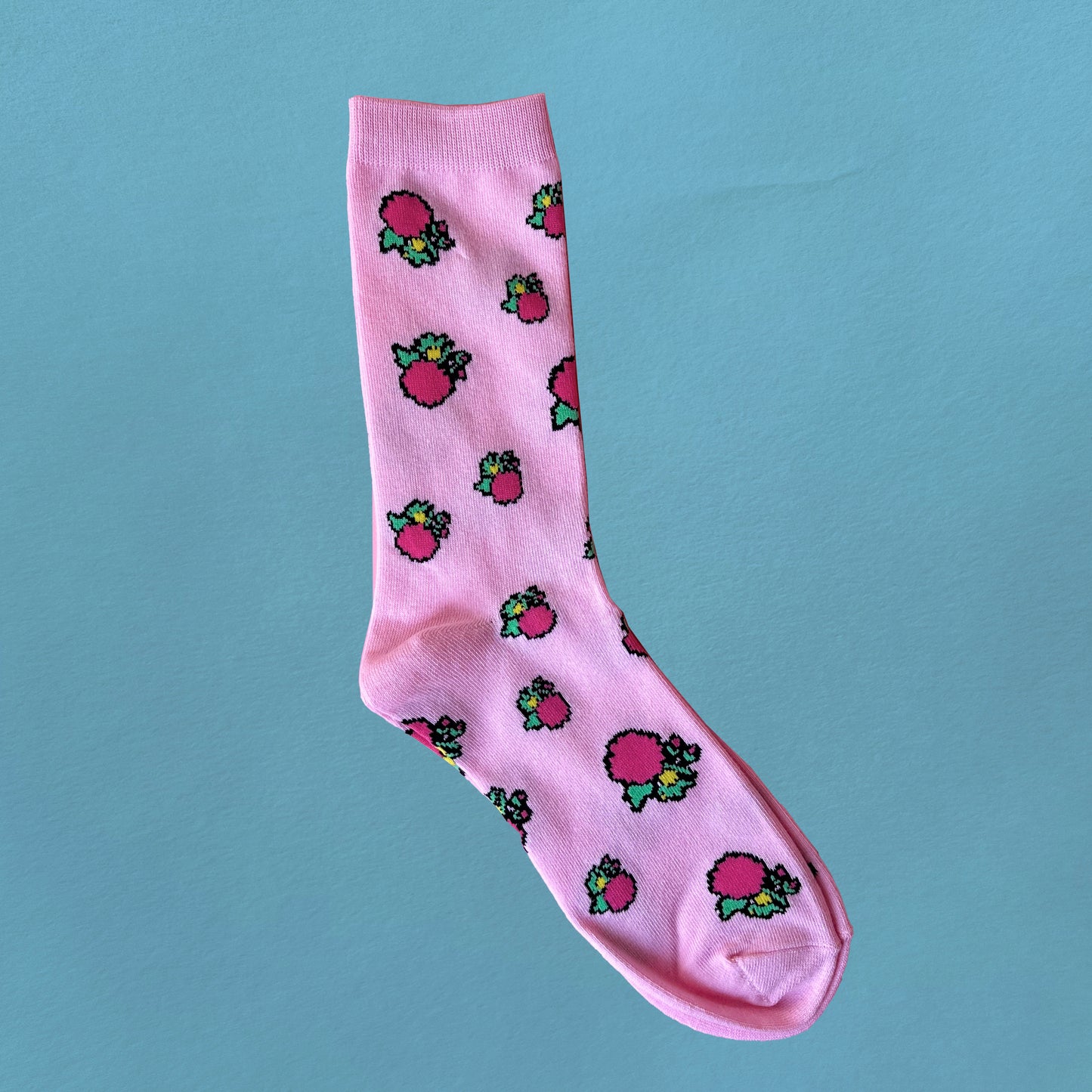 Pink Floral Socks