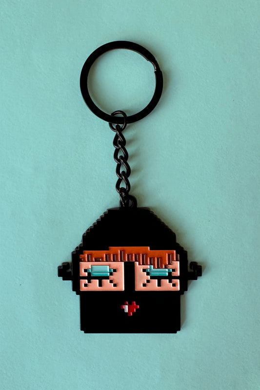 Pixel Burqa Keychain