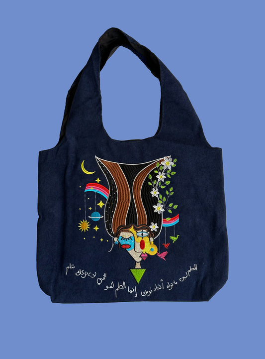 Dreams Tote Bag - Navy