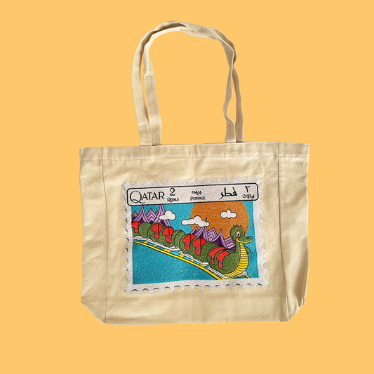 Sanaa embroidery tote bag